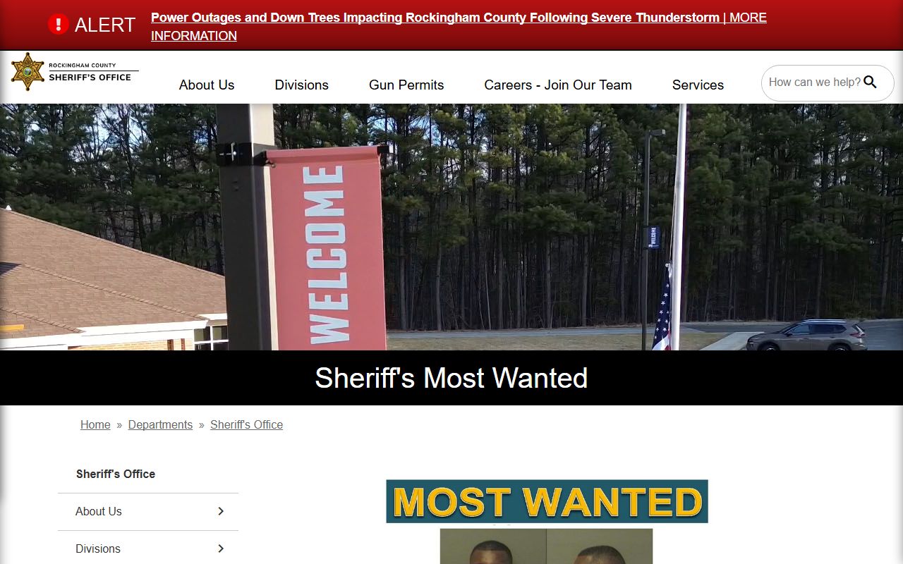 Rockingham County jail mugshots wanted poster context